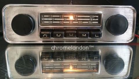 BLAUPUNKT EMDEN VW OEM Vintage Classic Car FM Radio +MP3 seeVideo FULLY WORKING 6 MONTH WARRANTY 60s70s VW BUG BEETLE CAMPER VAN BUS KARMANN GHIA