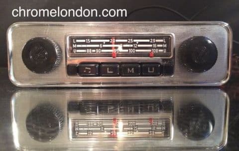 BLAUPUNKT EMDEN VW OEM Vintage Classic Car FM Radio +MP3 seeVideo MINT RESTORED 60s70s VW BUG BEETLE CAMPER VAN BUS KARMANN GHIA