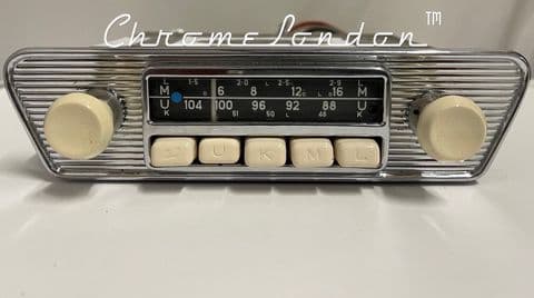 BLAUPUNKT ESSEN Vintage IVORY Classic Car FM Radio MP3 JAG ETYPE MG FERRARI 330 AMPHICAR (1)