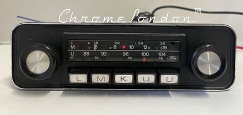 BLAUPUNKT FORD P42 OEM Vintage Classic Car FM Radio +MP3 MINT WARRANTY
