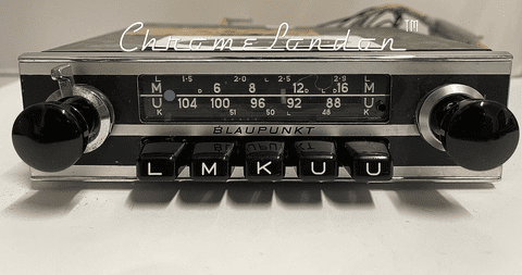 BLAUPUNKT FRANKFURT 12v+/- Vintage Classic Car FM Radio MASERATI ALFA SPIDER JAG ETYPE