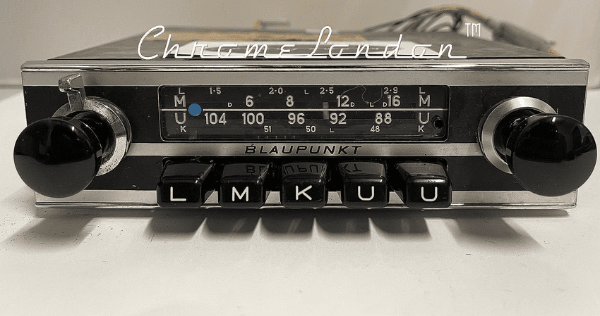 BLAUPUNKT FRANKFURT 12v+/- Vintage Classic Car FM Radio MASERATI ALFA SPIDER JAG ETYPE