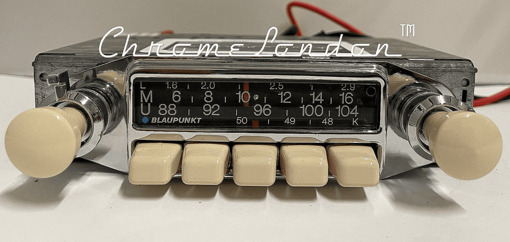 BLAUPUNKT FRANKFURT IVORY Vintage Classic Car FM Radio PORSCHE 356