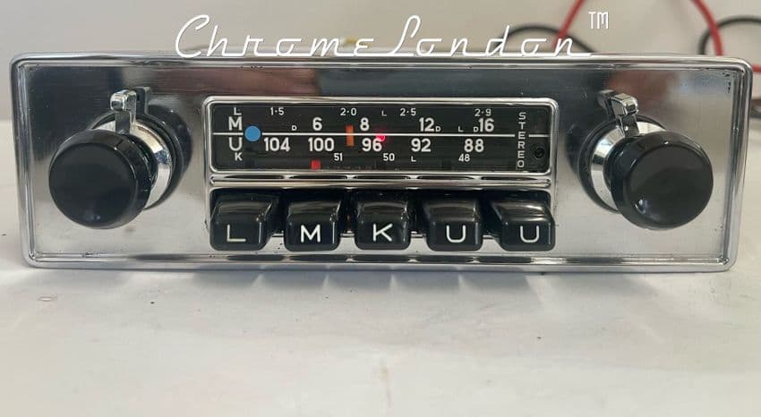 BLAUPUNKT FRANKFURT STEREO 12V+/- VINTAGE CLASSIC CAR FM RADIO +MP3 PORSCHE FERRARI ASTON JAG ROLLS