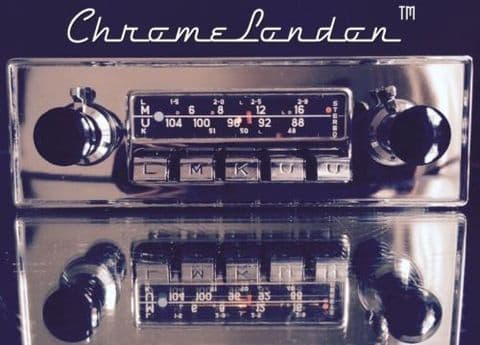 BLAUPUNKT FRANKFURT STEREO 12V+/- Vintage Classic Car FM Radio MP3 video MINT+WARRANTY for ETYPE ASTON DB6 PORSCHE 911 FERRARI DINO 365
