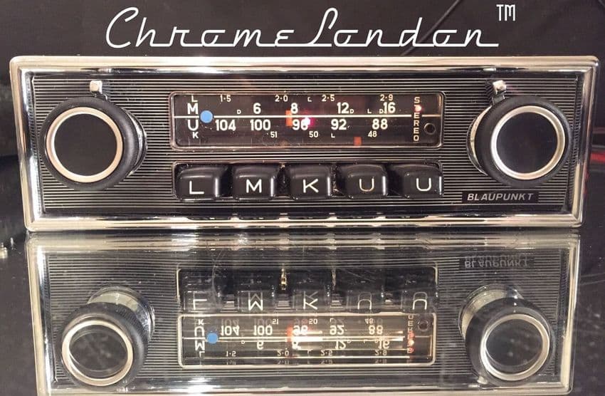 BLAUPUNKT FRANKFURT STEREO Vintage Classic Car FM Radio MERCEDES 113 SL  PORSCHE ROLLS JAG  FERRARI