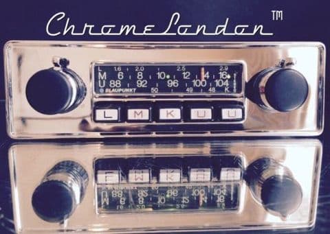 BLAUPUNKT FRANKFURT STEREO Vintage Classic Car FM Radio MP3 video MINT+WARRANTY PORSCHE 911 912 FERRARI DINO 365 ALFA MG TR6 ETYPE