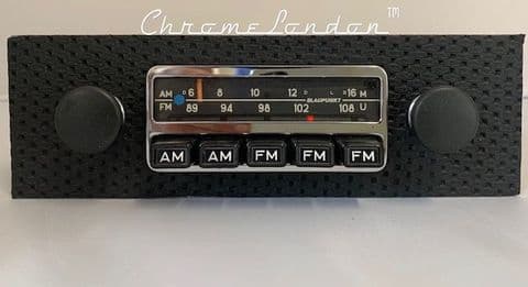 BLAUPUNKT FRANKFURT US Basketweave Vintage Classic Car FM Radio +MP3 65-73 PORSCHE 911 912 914