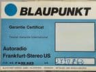 BLAUPUNKT FRANKFURT US STEREO Vintage Classic Car FM Radio  +BOOKS PORSCHE 911 912 JAG MG  FERRARI