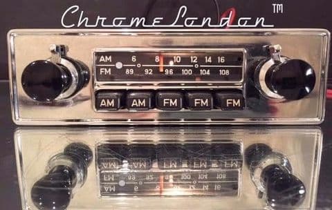 BLAUPUNKT FRANKFURT US Vintage Classic Car FM Radio +MP3 WARRANTY PORSCHE 356 912 VW BUG BU