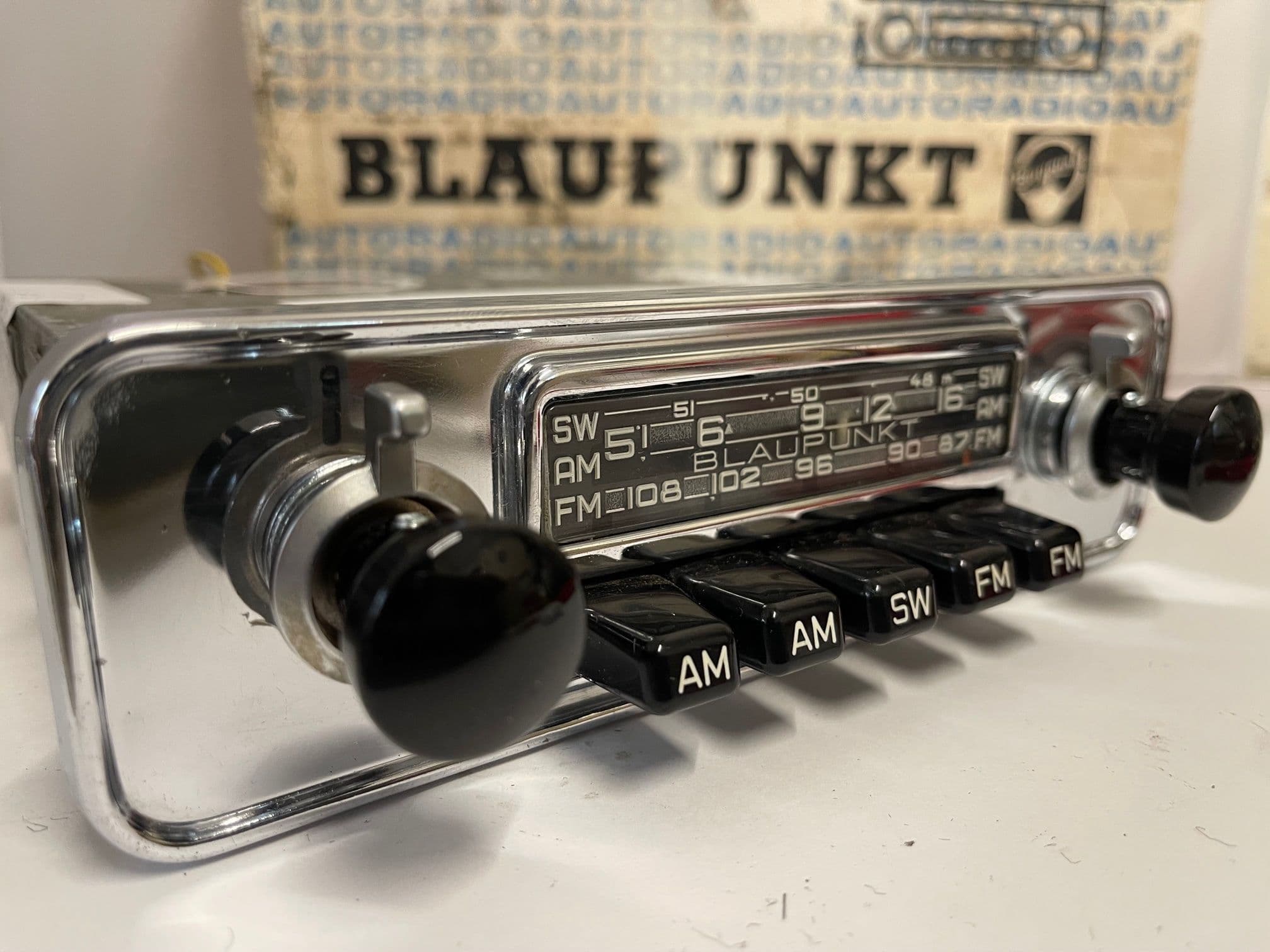 BLAUPUNKT FRANKFURT US Z-SERIES Chrome Vintage Classic Car FM