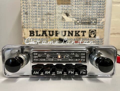 BLAUPUNKT FRANKFURT US Z-SERIES Chrome Vintage Classic Car FM Radio +MP3 PORSCHE 912 911