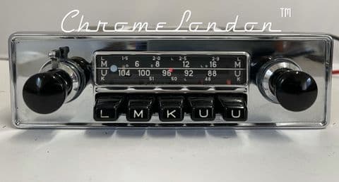 BLAUPUNKT FRANKFURT Vintage Classic Car FM Radio +MP3 PORSCHE 912 911 ETYPE FERRARI VW MERCEDES