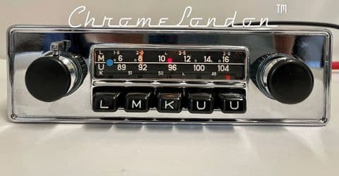 BLAUPUNKT FRANKFURT Vintage Classic Car FM Radio +MP3 PORSCHE ALFA MG ETYPE FERRARI VW