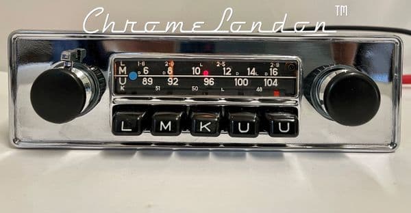 BLAUPUNKT FRANKFURT Vintage Classic Car FM Radio +MP3 PORSCHE ALFA MG ETYPE FERRARI VW
