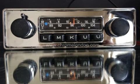 BLAUPUNKT FRANKFURT Vintage Classic Car FM Radio +MP3 see video MINT RESTORED PORSCHE 911 912 JAGUAR ETYPE FERRARI 308 DINO MASERATI BORA ALFA SPIDER