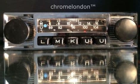 BLAUPUNKT FRANKFURT Vintage Classic Car FM Radio +MP3 seeVideo FULLY WORKING 6 MONTH WARRANTY for JAG ETYPE ASTON DB MG B TR6 ALFA PORSCHE 911 VW BMW