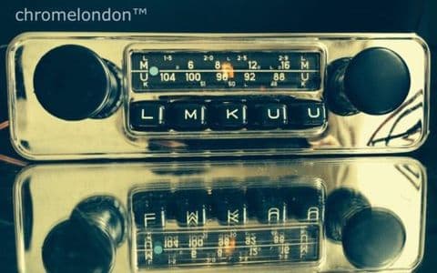 BLAUPUNKT FRANKFURT Vintage Classic Car FM Radio +MP3 seeVideo HEALEY ASTON AGUAR ETYPE