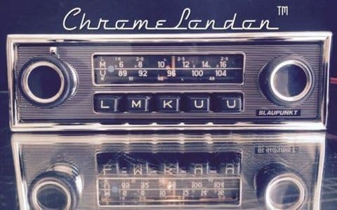BLAUPUNKT FRANKFURT Vintage Pinstripe Classic Car FM Radio +MP3 seeVideo MERCEDES