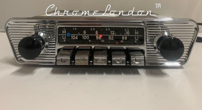 BLAUPUNKT KARLSRUHE DELUXE Vintage Classic Car FM Radio JAG ETYPE MKII VOLVO P1800 VW KARMANN