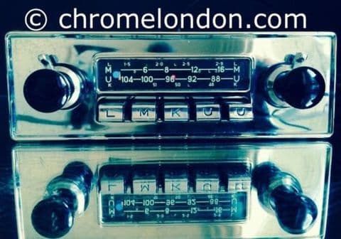 BLAUPUNKT KARLSRUHE DELUXE Vintage Classic Car FM Radio +MP3 WARRANTY 6v12+/-