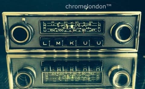 BLAUPUNKT KARLSRUHE (S) Vintage Classic Car FM Radio +MP3 MINT seeVideo