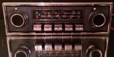 BLAUPUNKT KARLSRUHE Vintage Chrome Classic Car FM Radio +MP3