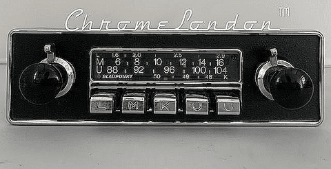 BLAUPUNKT KARLSRUHE Vintage MONOCHROME Classic Car FM Radio MP3 MASERATI FERRARI VOLVO MG