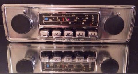BLAUPUNKT KOBLENZ Vintage Chrome Classic Car FM Radio +IPOD Lead FULLY WORKING