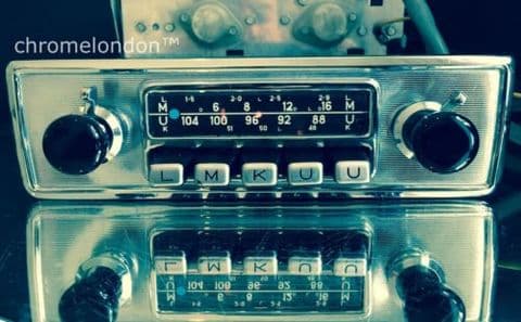 BLAUPUNKT KOLN AUTOSEEK 6V/12V+/- Vintage Classic Car FM Radio MP3 MINT RESTORED seeVideo PORSCHE 356 912 911 JAG ETYPE MG ASTON DB5 FERRARI 330 365