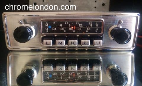 BLAUPUNKT KOLN Autoseek Vintage Classic Car FM Radio 6V12V+/-+AMP+MP3 video *RESTORED* PORSCHE 356 912 ASTON JAG ETYPE ROLLS FERRARI DINO DAYTONA 330