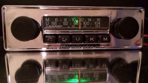 BLAUPUNKT MANNHEIM Vintage Chrome Classic Car FM Radio +MP3