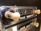 BLAUPUNKT MANNHEIM Vintage Chrome Ivory Classic Car FM Radio MP3  12v+/- MG TRIUMPH ETYPE