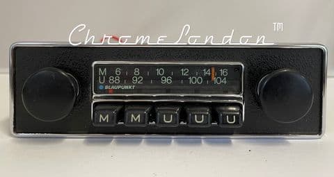 BLAUPUNKT MUNSTER MONOCHROME VINTAGE CLASSIC CAR FM Radio PORSCHE FERRARI JAGUAR MASERATI VW