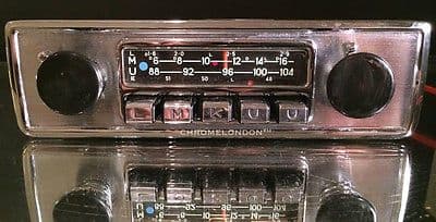 BLAUPUNKT Vintage Chrome Classic Car FM Radio +MP3