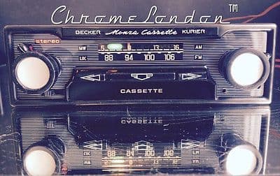 BMW BAVARIA CR STEREO BECKER OEM Vintage MONOCHROME Classic Car Radio Cassette MP3 MINT 70s BMW E3 E9 E10 E12 E21 E23 1600 2002 TI CS 3.0 CSI