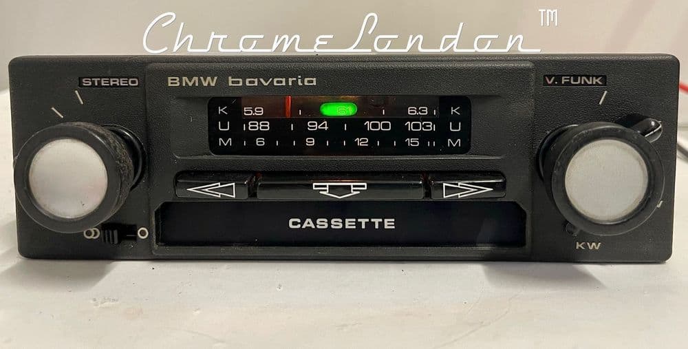 BMW BAVARIA STEREO BECKER OEM Vintage Classic Car Radio Cassette MP3 ...