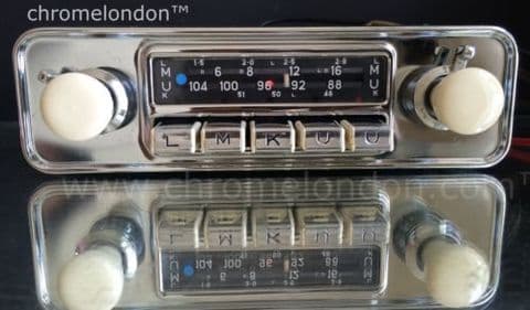 Ivory BLAUPUNKT DORTMUND Vintage Classic Car FM Radio MP3  MINT WARRANTY PORSCHE 356 VW MGB