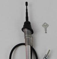 MONOCHROME BLACK MANUAL WING AERIAL - PORSCHE 911 912 (1)