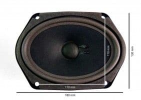 NEW PAIR OVAL LOUDSPEAKERS + FIXINGS NEW - PORSCHE 914 & UNIVERSAL