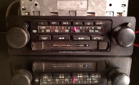 PORSCHE  CR STEREO BLAUPUNKT Vintage Classic Car FM STEREO Radio Cassette+AMP