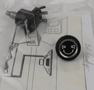 RADIO MONO FADER / BALANCE CONTROL KNOB - 3 SPEAKERS - + MECHANISM NEW - UNIVERSALERSAL