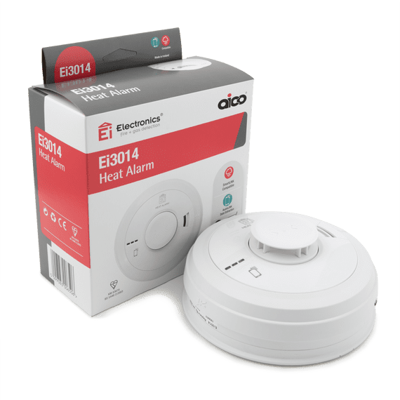 Aico EI3014 3000 Series Heat Alarm with Rechargeable Lithium Battery Backup