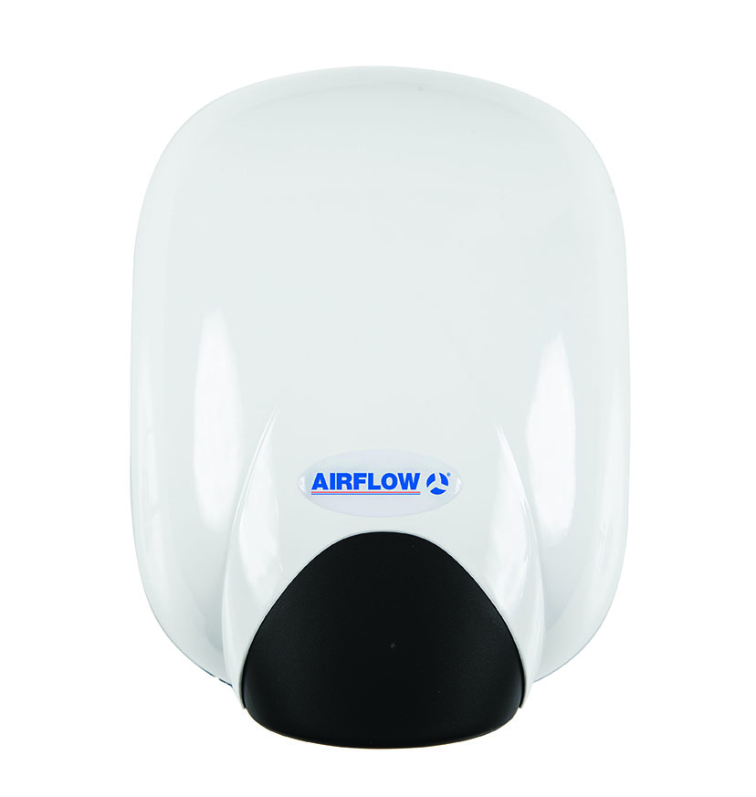 Airflow 90000518 EcoDry 1100 White ABS Hand Dryer