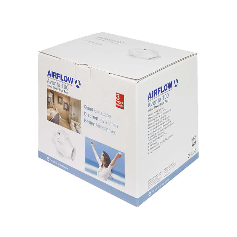 Airflow 9041086 Aventa AV100T Timer Switching 100mm Fan