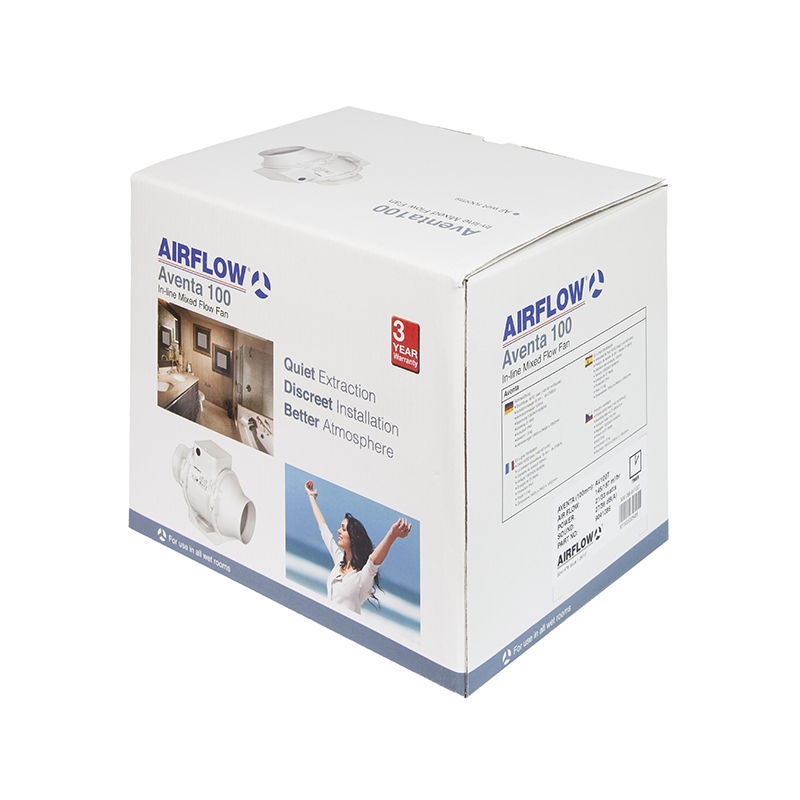 Airflow 9041086 Aventa AV100T Timer Switching 100mm Fan