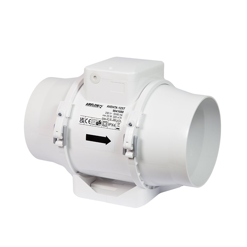 Airflow 9041088 Aventa AV125T Timer Switching 125mm Fan