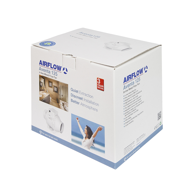 Airflow 9041088 Aventa AV125T Timer Switching 125mm Fan