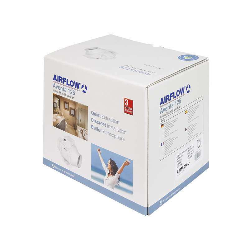 Airflow 9041088 Aventa AV125T Timer Switching 125mm Fan