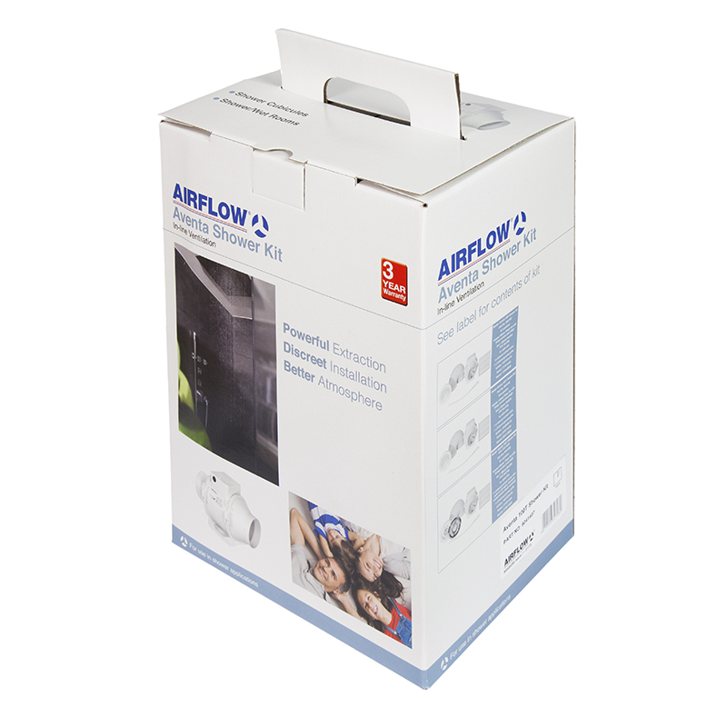 Airflow 9041407 Aventa AV100T Shower Kit 100mm